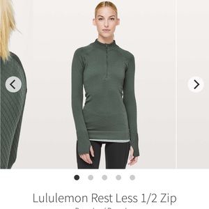 Lululemon rest less half zip
